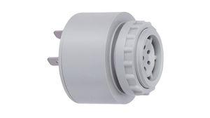 Electronic Buzzer 118 Continuous Grey 24 VAC/VDC 20mA 90dBA 50Hz ABS / Polycarbonate Flat Plug IP30